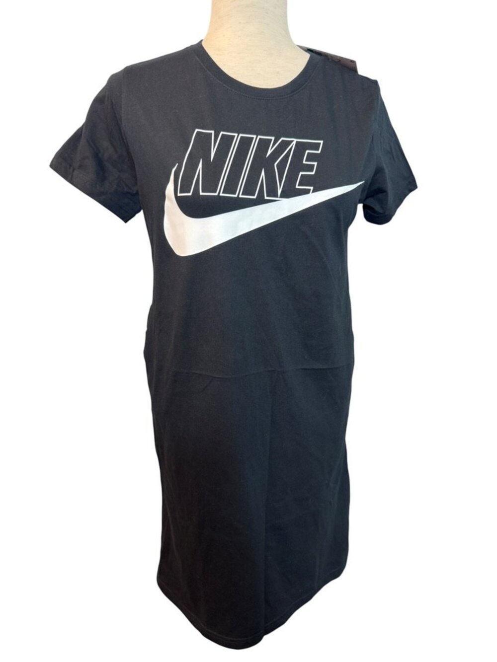 NIKE girls XL tshirt dress black and white NEW WITH TAG
